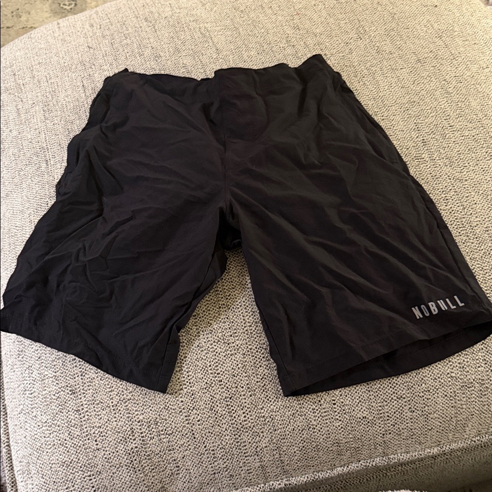 NOBULL Men's Athletic 7 inch Black Shorts